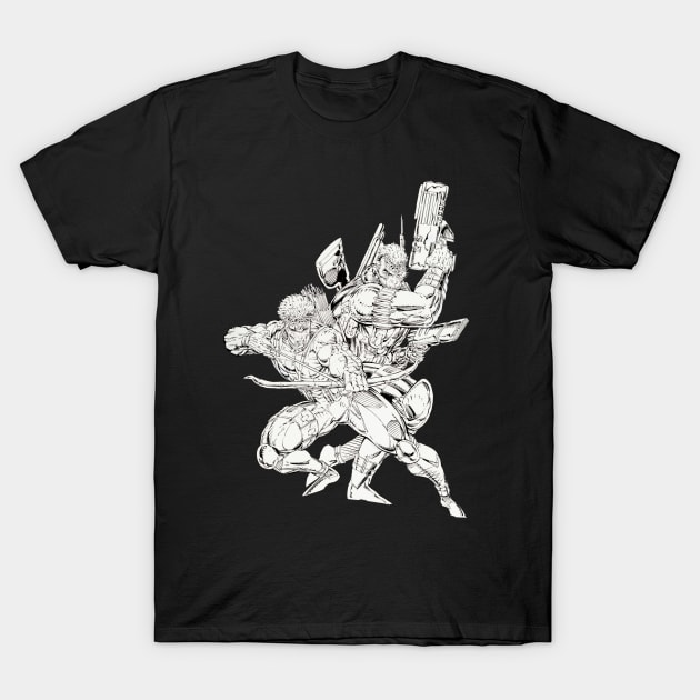 Youngbloods Black and White T-Shirt by SkipBroTees